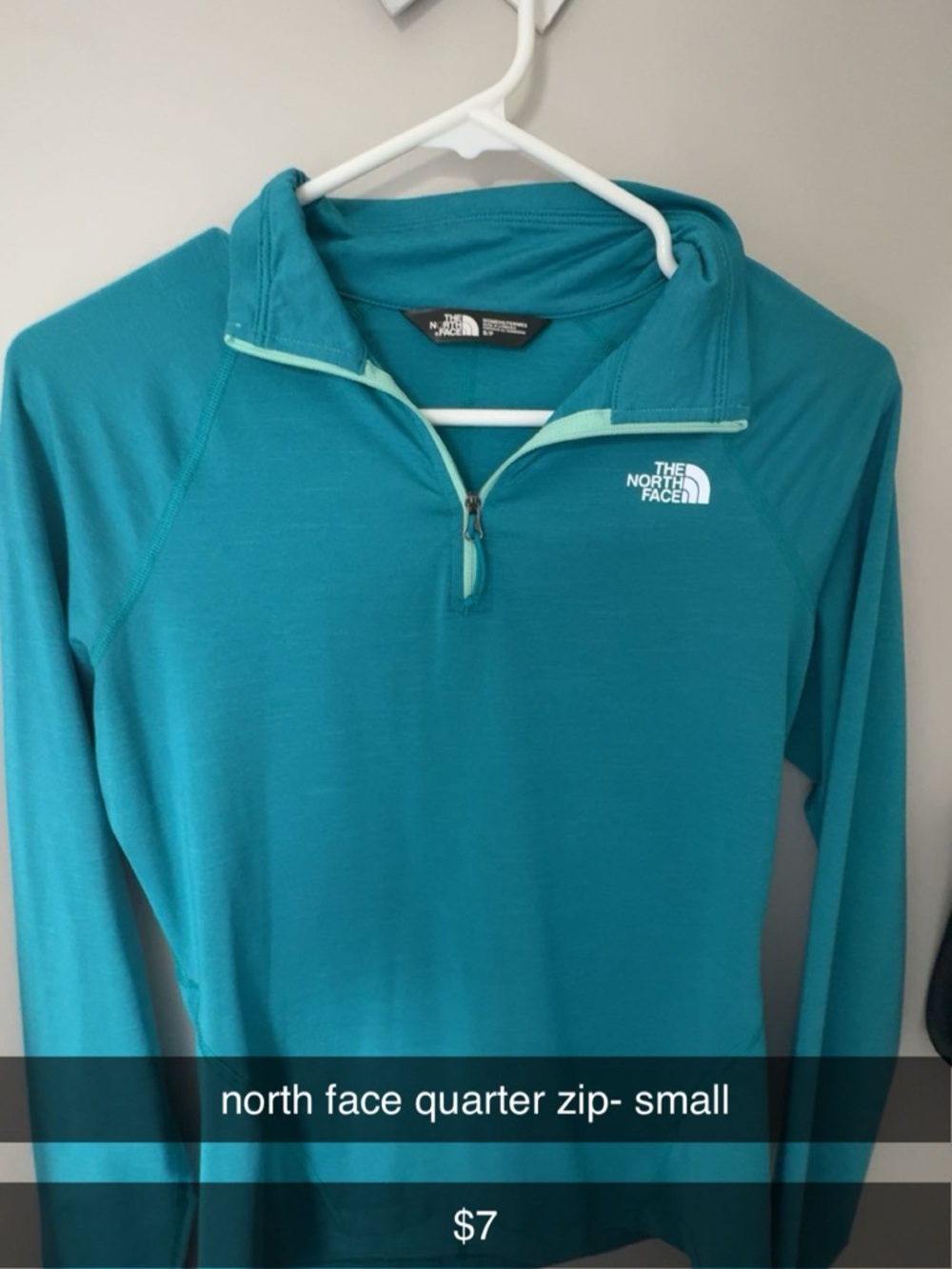 The North Face Teal/Seafoam Quarter-Zip Pullover